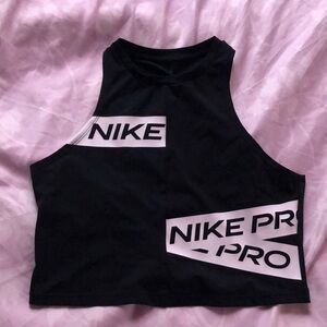 Woman’s Nike tank top. Black and white. Size large